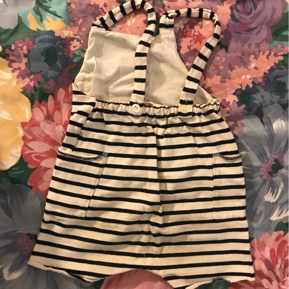 Babe & Tess White Blue Stripes Jumper - 9M